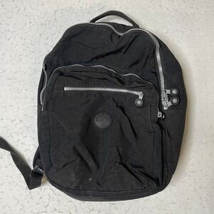 Kipling Black Nylon Backpack Classic Mini School Bag‎ Travel Casual